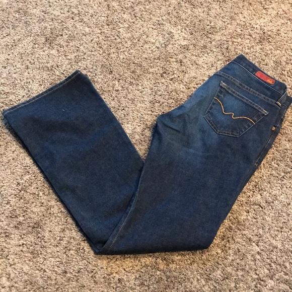 Adriano Goldschmied Dark Blue Wash Bootcut Jeans - Picture 4 of 8